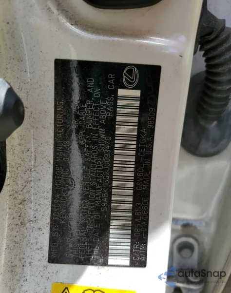 2018 Lexus Es 350 from USA, damaged, VIN 58ABK1GG2JU093470